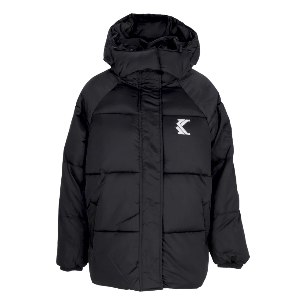 Karl Kani Dames Dons Pufferjas met Capuchon Black Dames