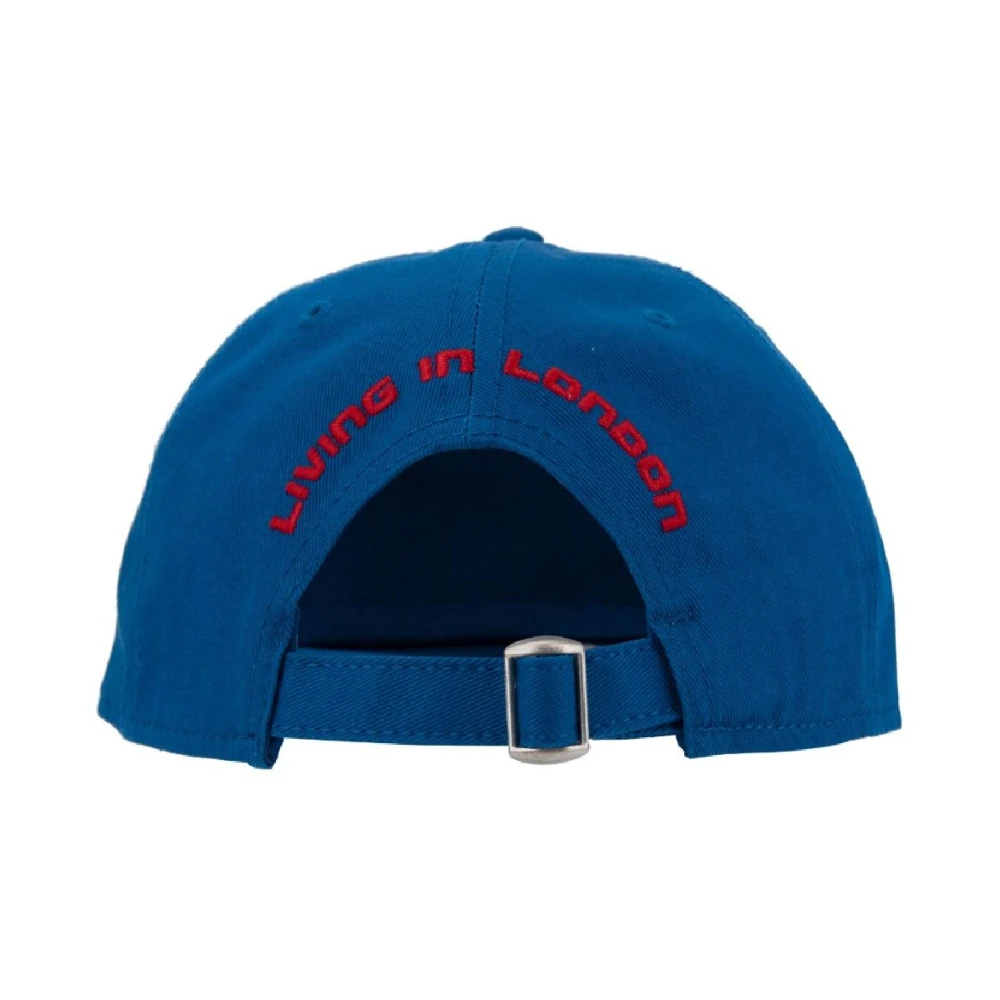 Dsquared2 Gedrukte Baseballpet met Gesp Sluiting Blue Unisex