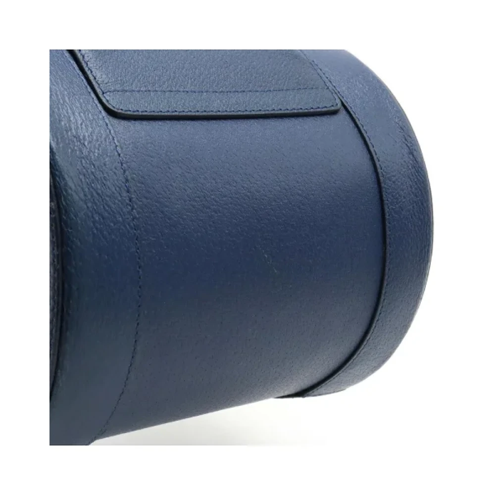 Bvlgari Vintage Pre-owned Leather handbags Blue Dames