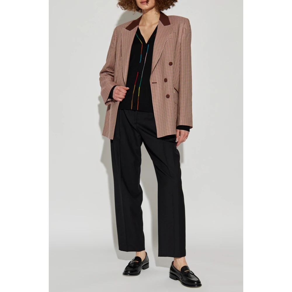 PS By Paul Smith Geruit patroon blazer Pink Dames