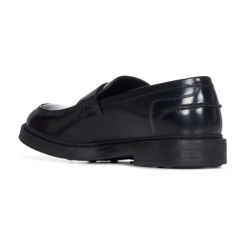 Doucal's Zwarte Penny Loafers voor Heren Black Heren