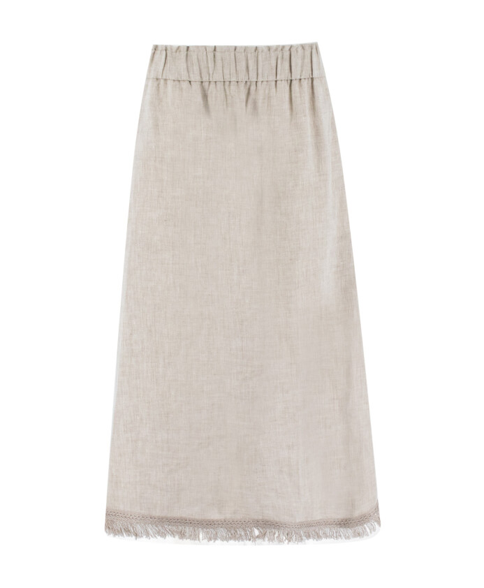 linen-fringe-skirt