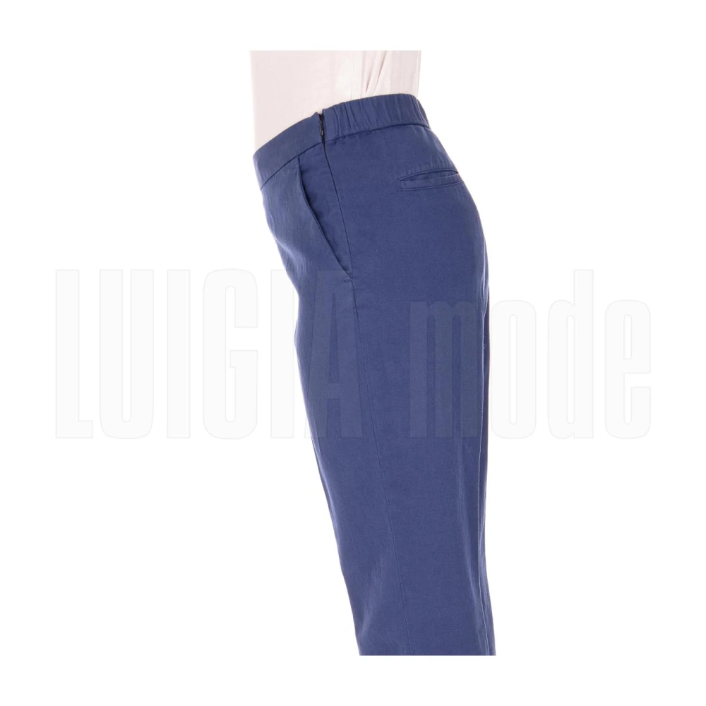 Aspesi Cropped Broek Blue Dames