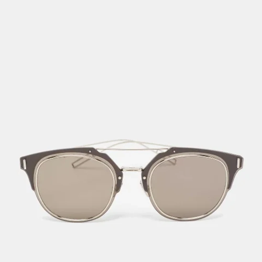 Dior Vintage Pre-owned Metal sunglasses Gray Dames