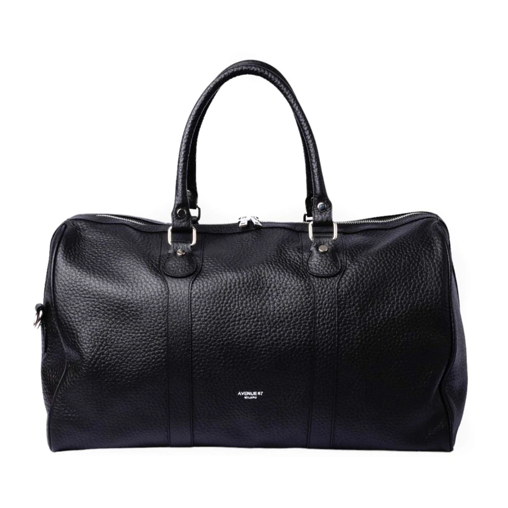 Avenue 67 Zwarte Reisduffel met Rits Black Dames