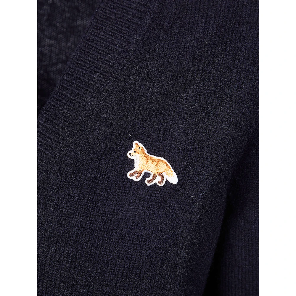 Maison Kitsuné Baby Fox Patch Boxy Vest Blue Dames