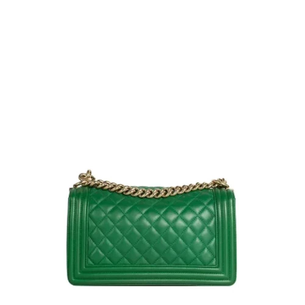 Chanel Vintage Pre-owned Leather chanel-bags Green Dames