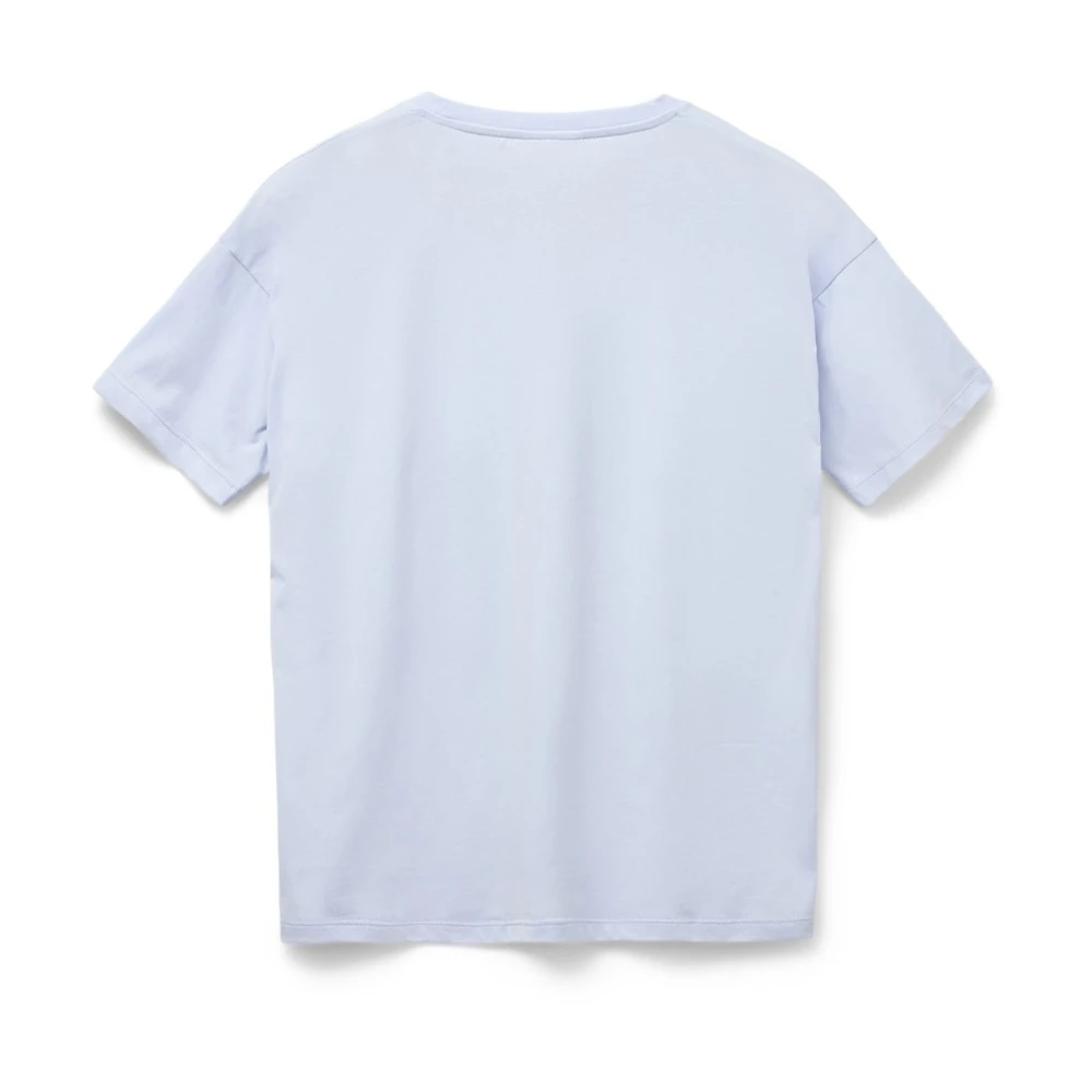 Blanche Lichtblauw Katoen Hoofd T-Shirt Blue Dames