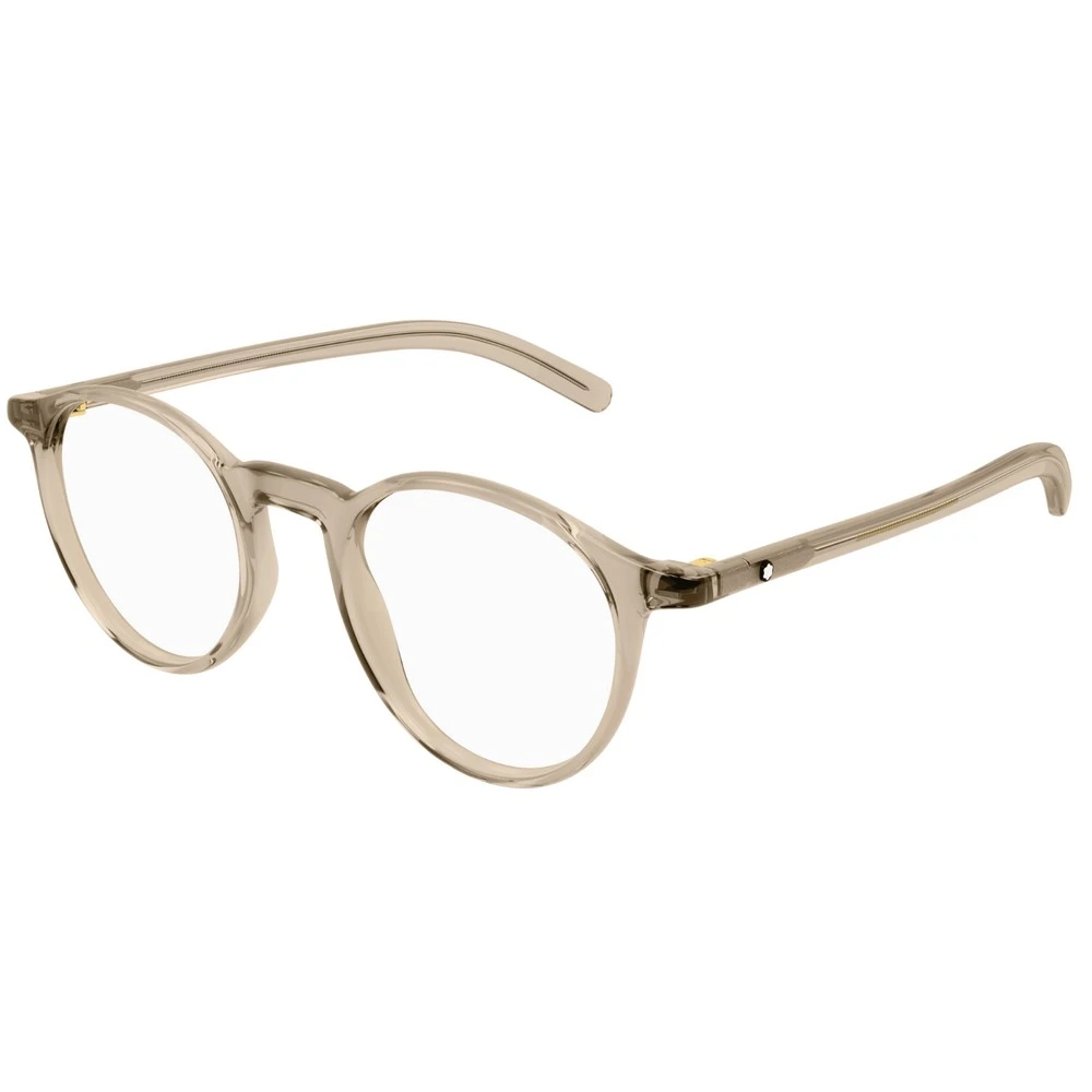 Montblanc Men's Beige Glasses, 49 Mm, Stylish Glasses In Yellow
