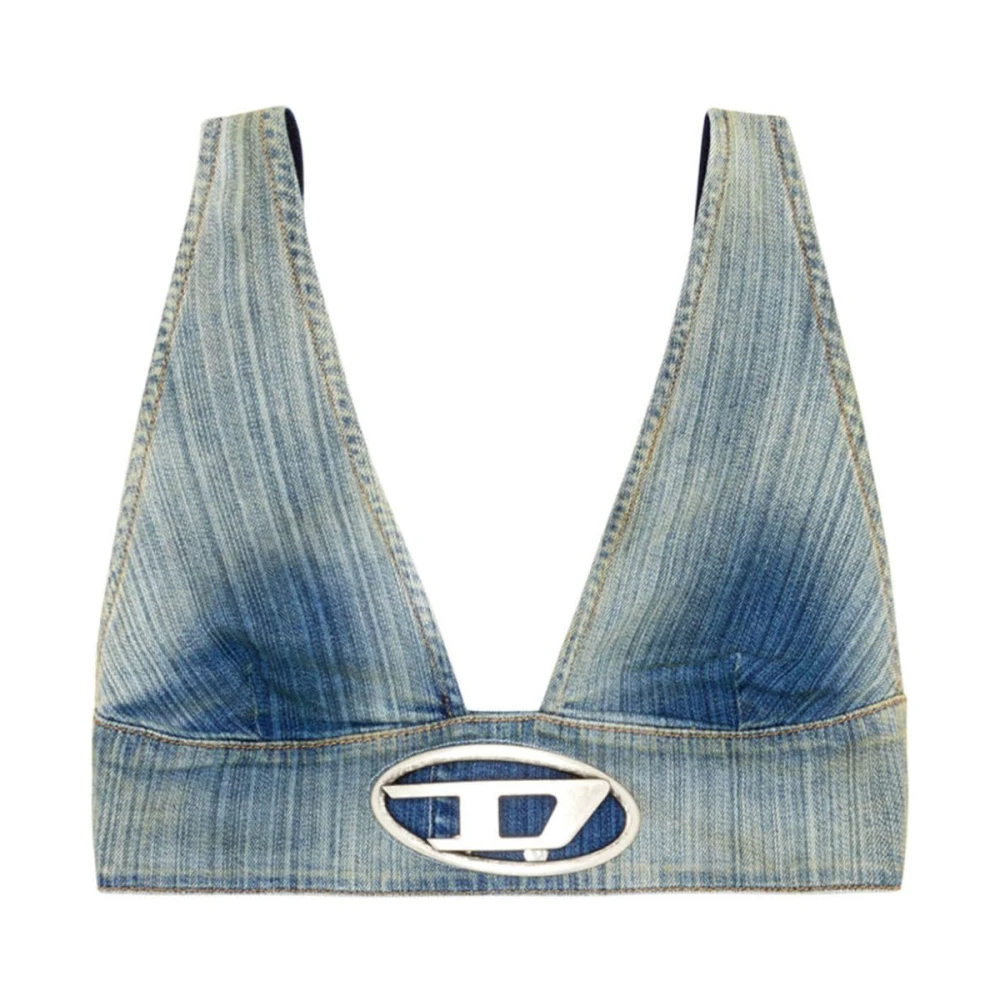 Diesel Stijlvolle Tops voor Vrouwen Blue Dames