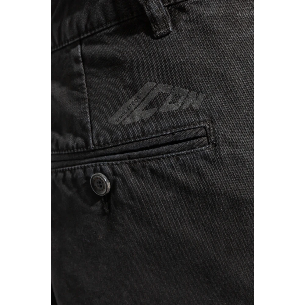 Dsquared2 Broek met logo Black Heren