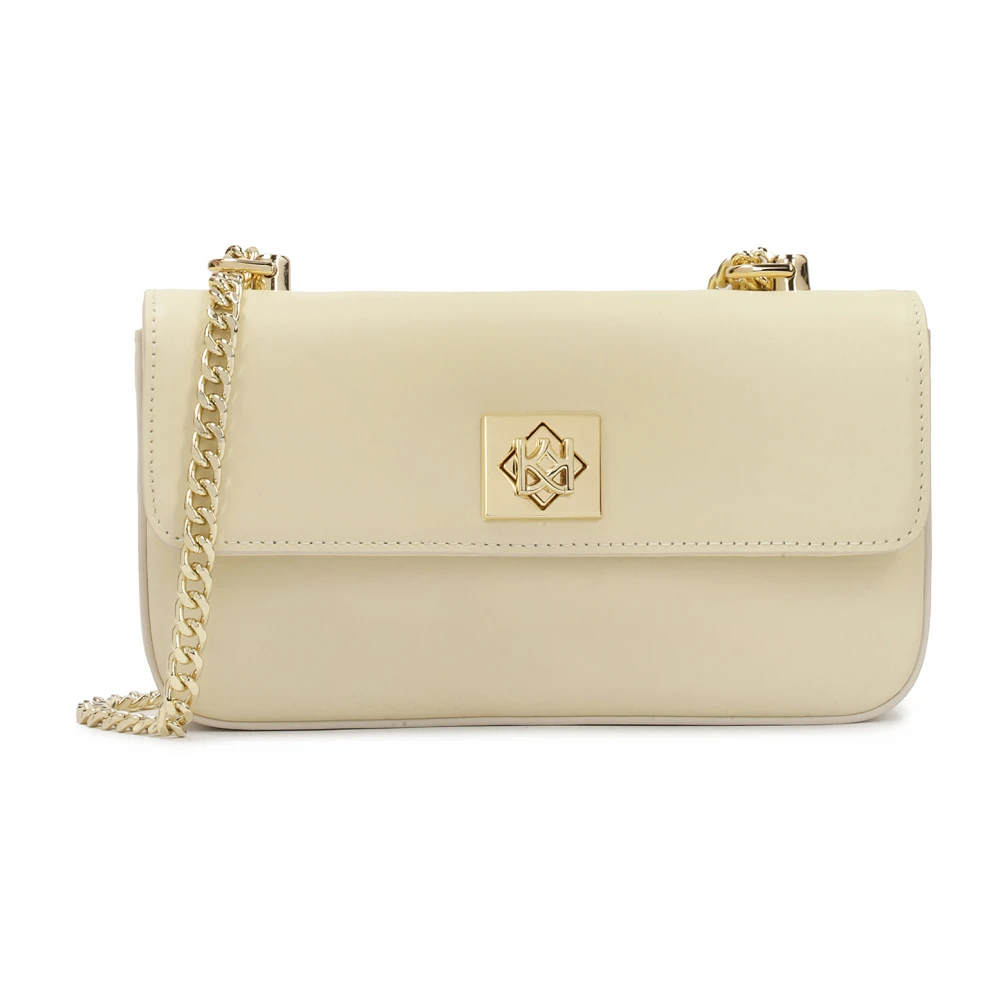 Kazar Roomwit stijve ketting handtas Beige Dames