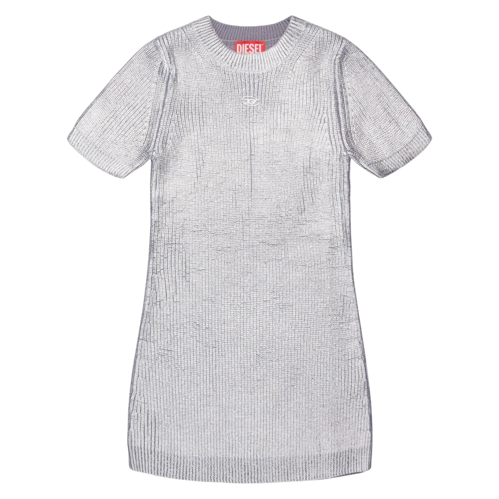 Diesel Girls Gray Dresses, 16 Y, Knitted Dress