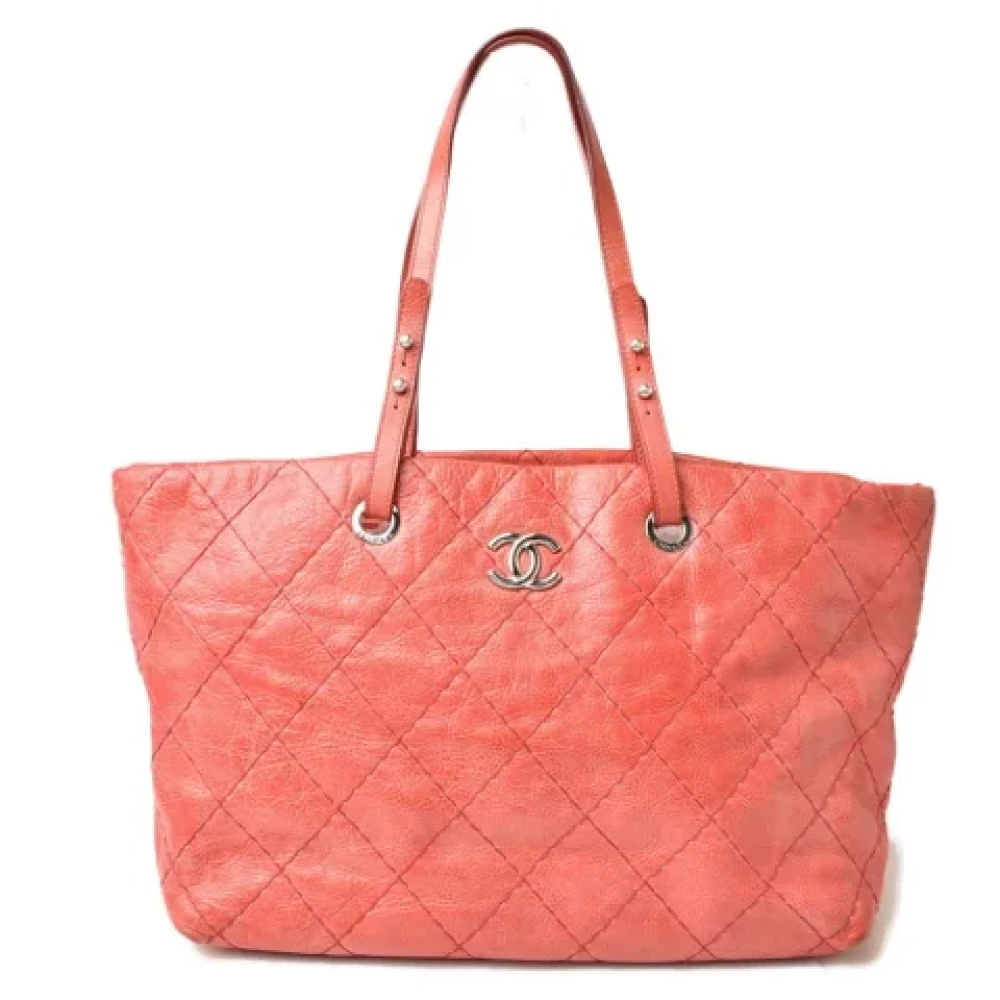 Chanel Vintage Pre-owned Fabric chanel-bags Pink Dames