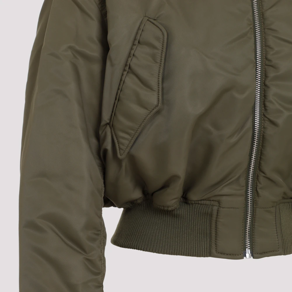 MM6 Maison Margiela Groene Bomberjack Urban Chic Green Dames