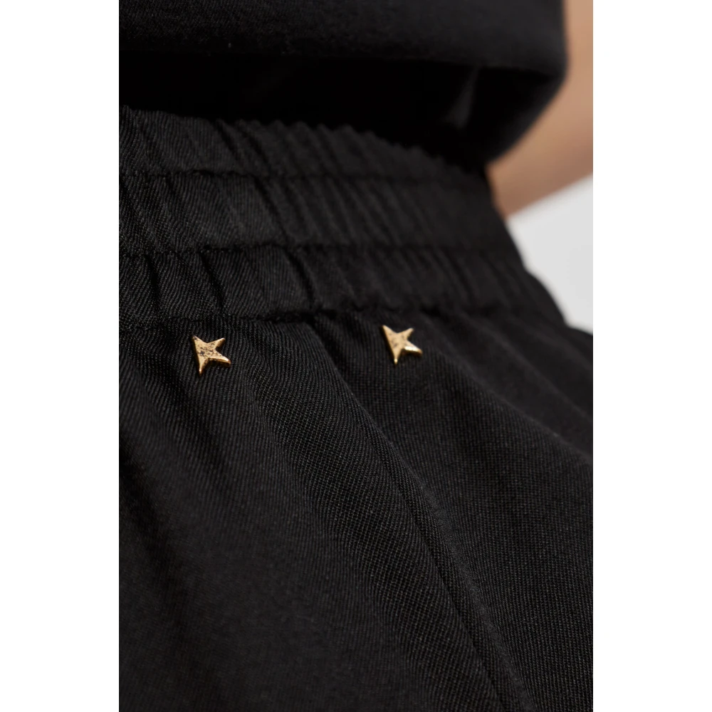 Golden Goose Zwarte Geplooide Broek Black Dames