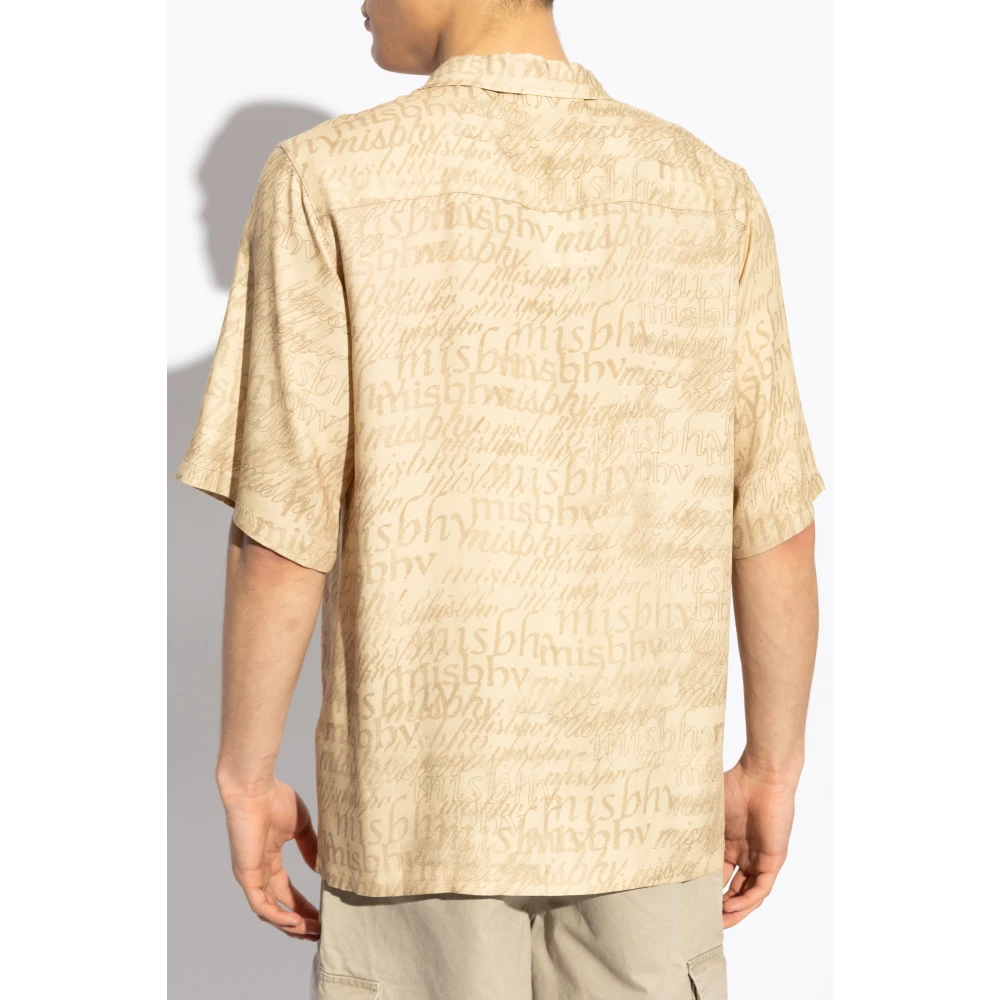 Misbhv Shirt met logo Beige Heren