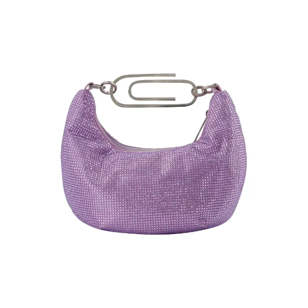 Off White Fabric handbags Purple Dames