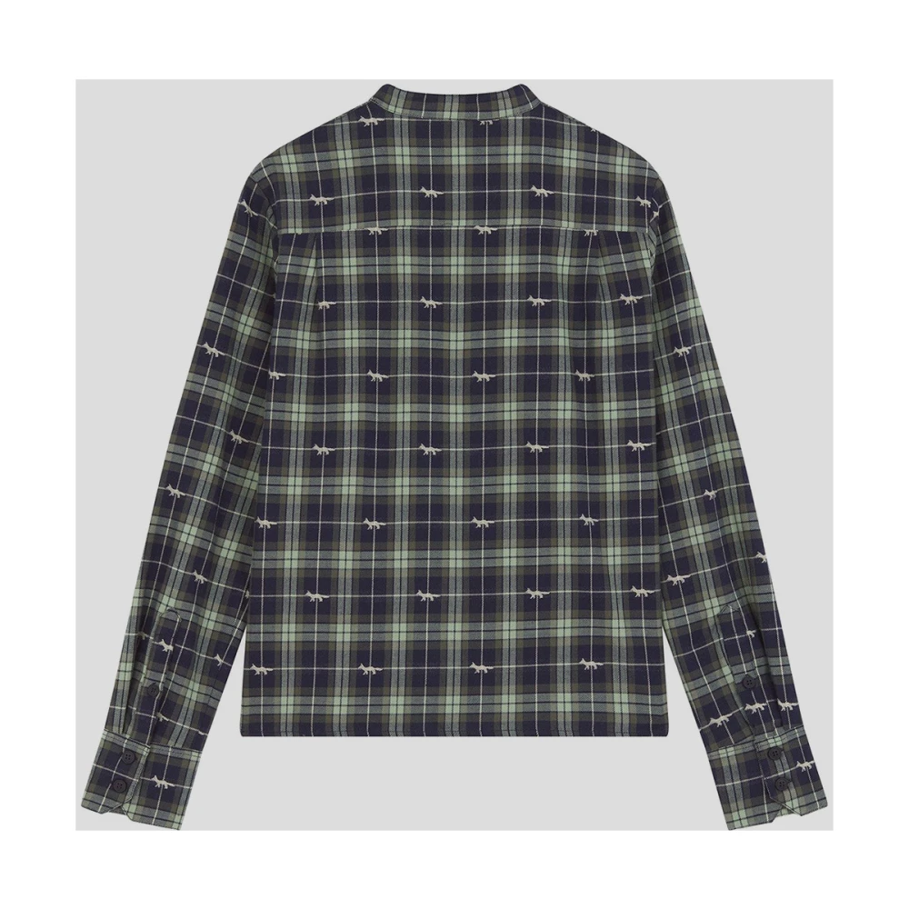 Maison Kitsuné Katoenen Geruite Overhemd Multicolor Dames