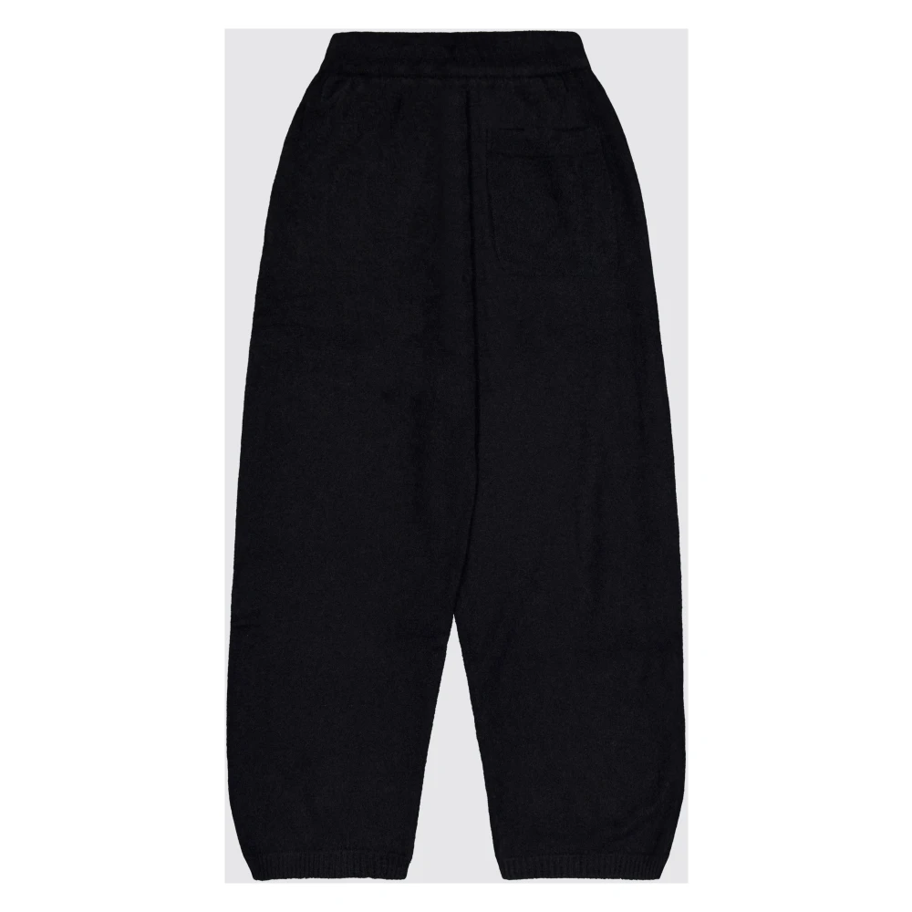 Laneus Kasjmier en Zijde Jumpsuit Stijl Broek Black Heren