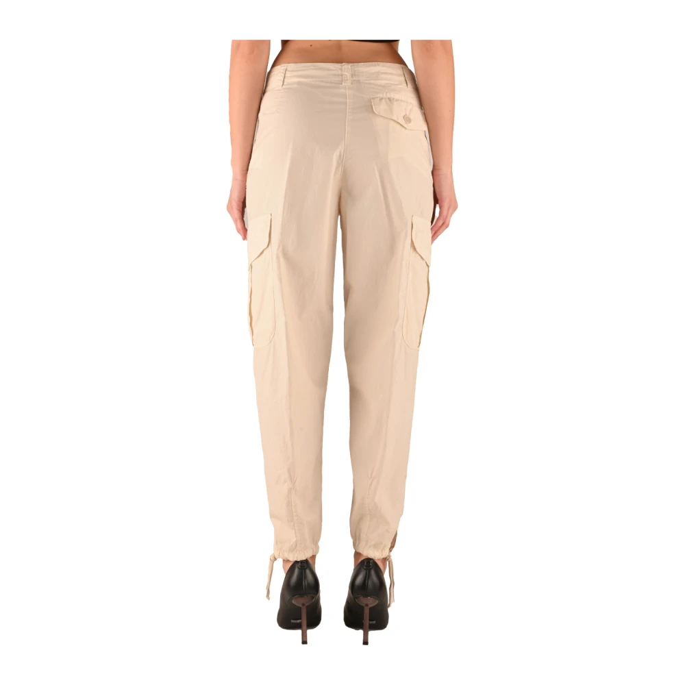 Aspesi Cargo Katoenen Broek voor Zomerse Dagen Beige Dames