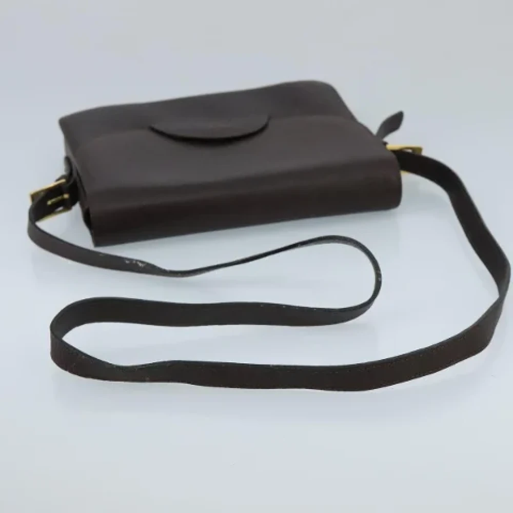 Valentino Vintage Pre-owned Leather shoulder-bags Brown Dames