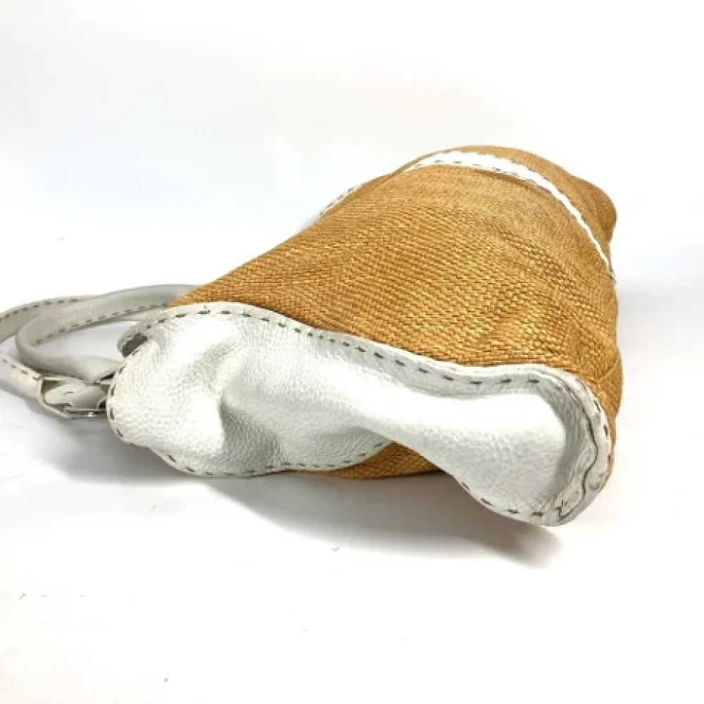 Fendi Vintage Pre-owned Fabric fendi-bags Beige Dames