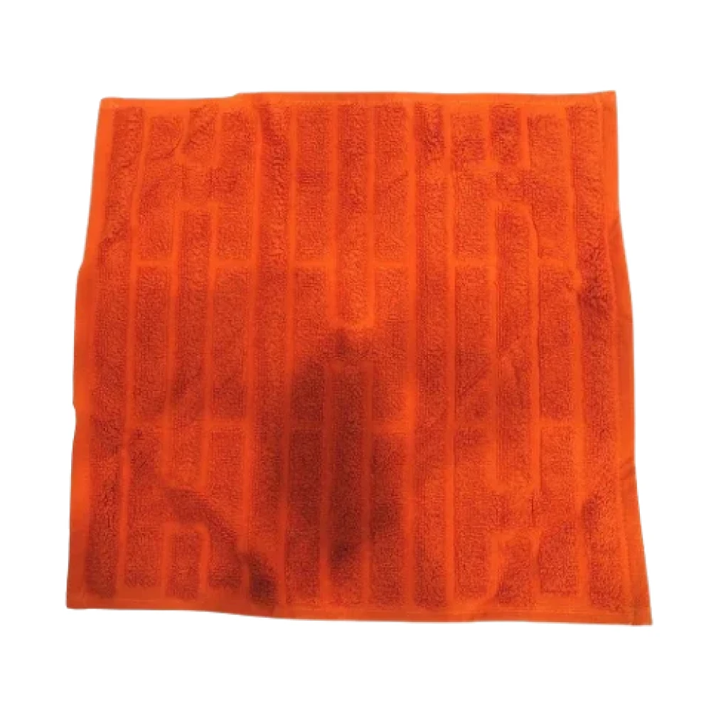 Hermès Vintage Pre-owned Cotton scarves Orange Dames