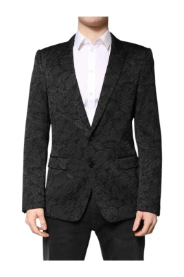 Elegant Brokad Blazer med Slim Fit