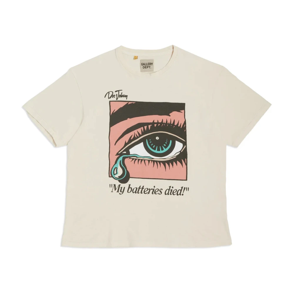 Gallery Dept. Pop Art Verdrietig Oog T-Shirt Db-1032 Beige Heren