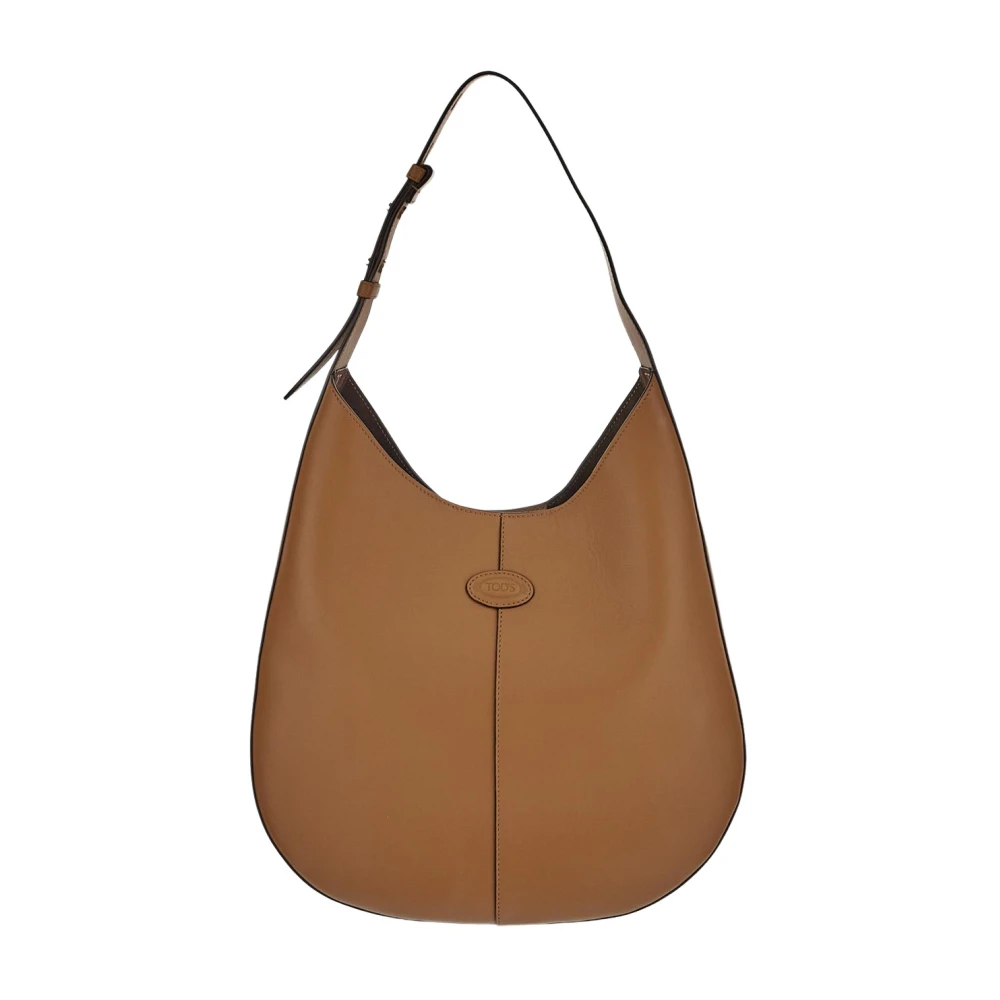 TOD'S Leren Hobo Tas Brown Dames