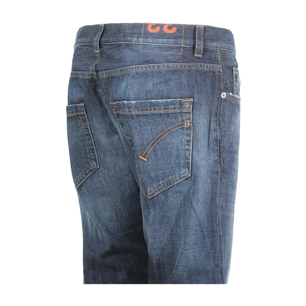 Dondup Blauwe Slim Fit Jeans met knoopsluiting Blue Heren