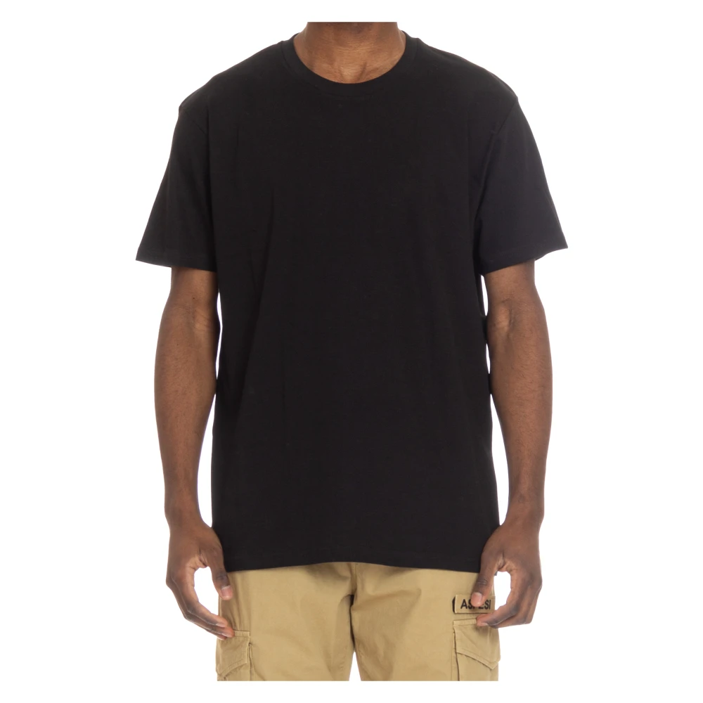 Department Five Zwarte Katoenen T-shirt met Logo Black Heren