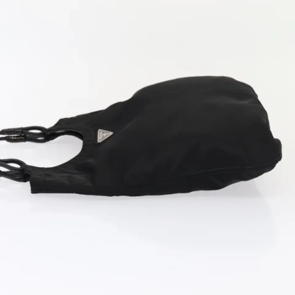 Prada Vintage Pre-owned Nylon handbags Black Dames