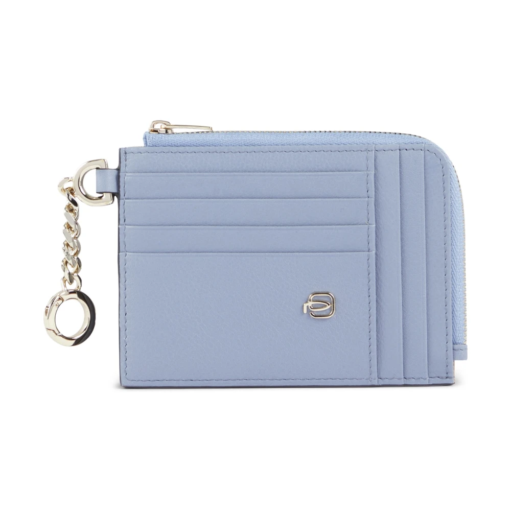 Piquadro Femme Bleu Accessoires, Taille: One Size Porte-Cartes Avec Porte-Clés