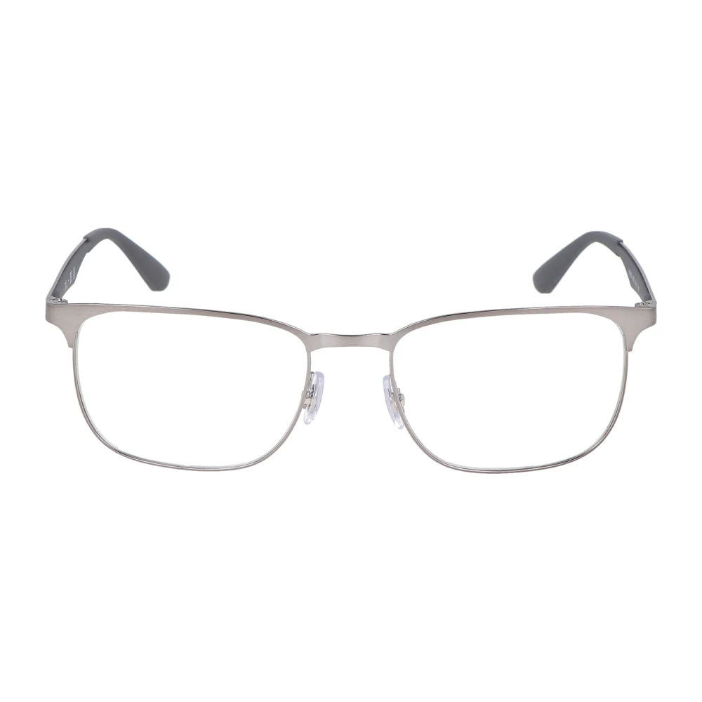 Ray-Ban Vierkante Metalen Montuur Brillen Gray Unisex
