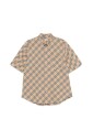 light-brown-button-down-short-sleeve-shirt