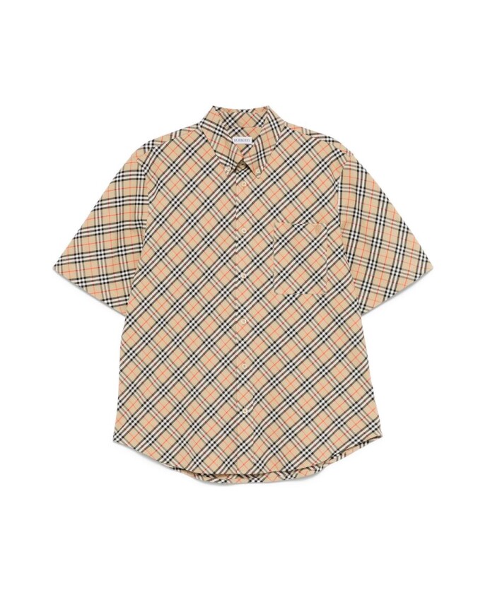 light-brown-button-down-short-sleeve-shirt