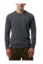 pull-col-rond-gris-avec-bordure-contrastee