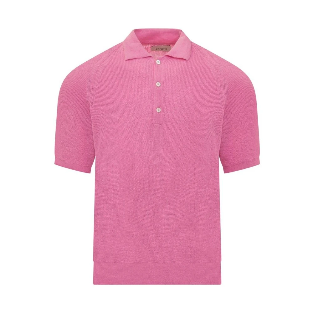 Laneus Stijlvolle Roze T-Shirt voor Mannen Pink Heren