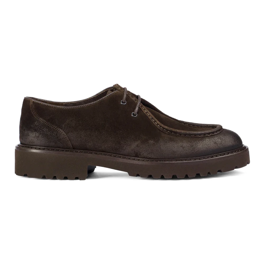 Doucal's Men's Brown Laced Shoes, 5 Uk, Derby Lace-Up