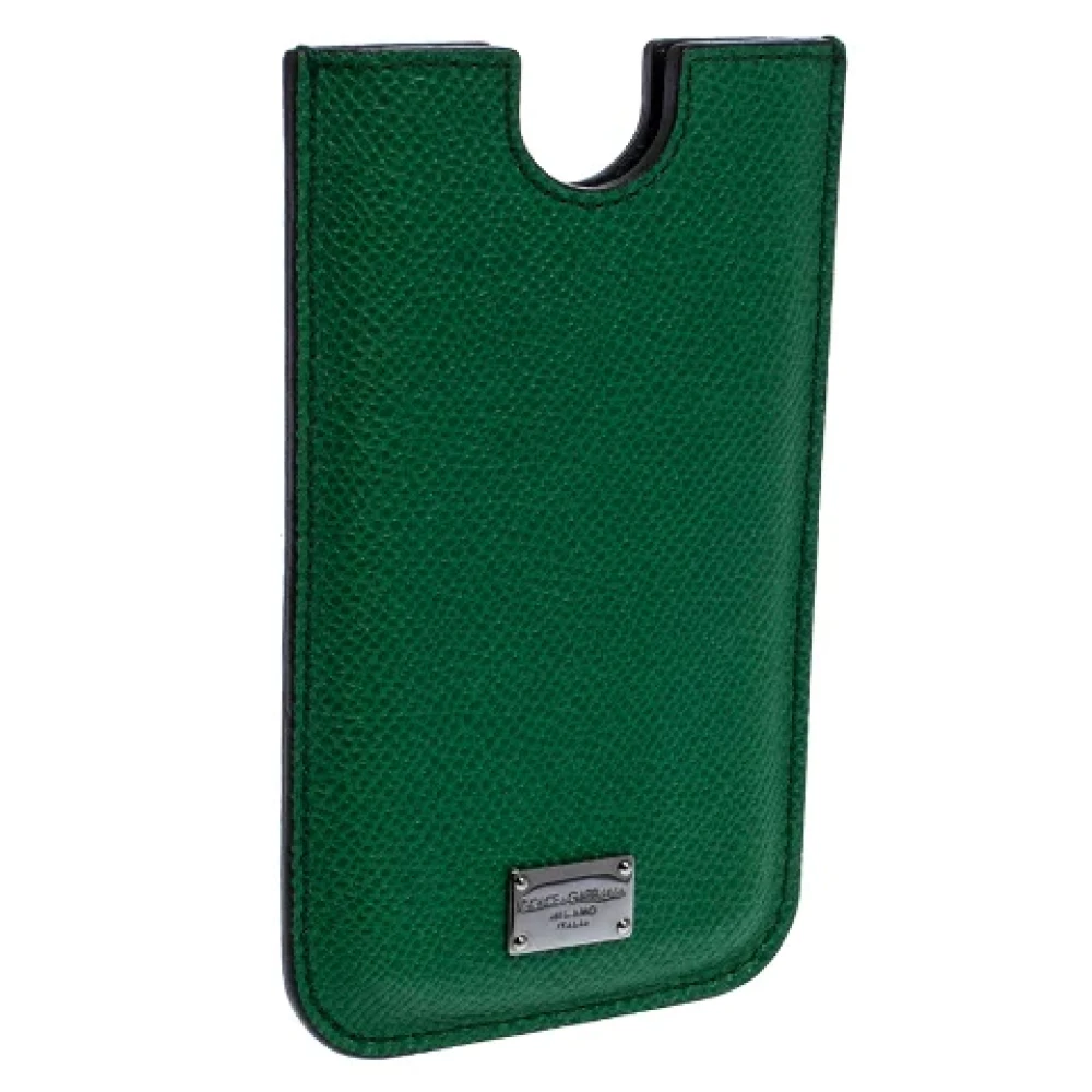 Dolce & Gabbana Pre-owned Canvas home-office Green Dames