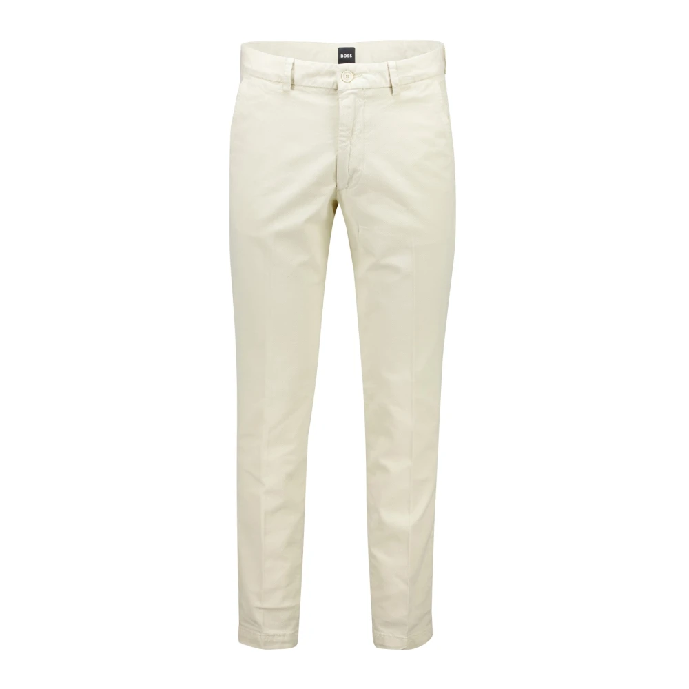 Hugo Boss Crème Chino Broek Beige Heren