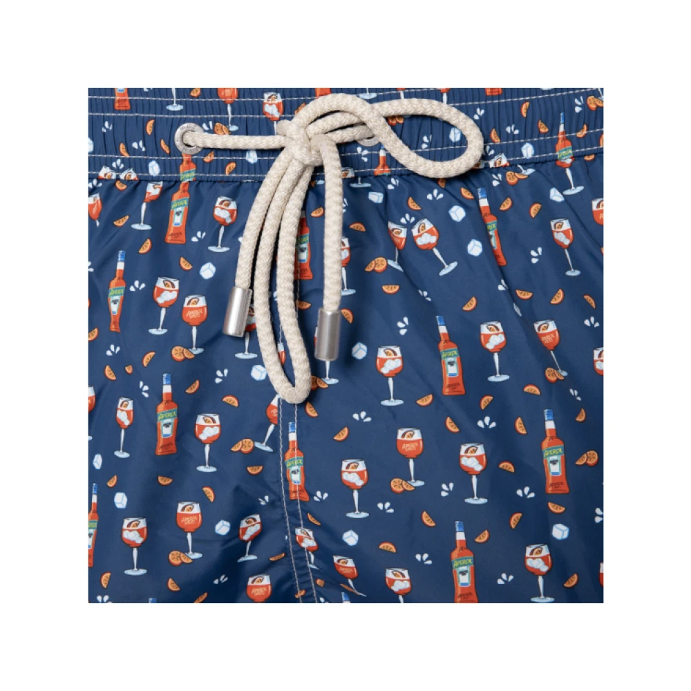 MC2 Saint Barth Blauw Marinebadpak Spritz Patroon Blue Heren