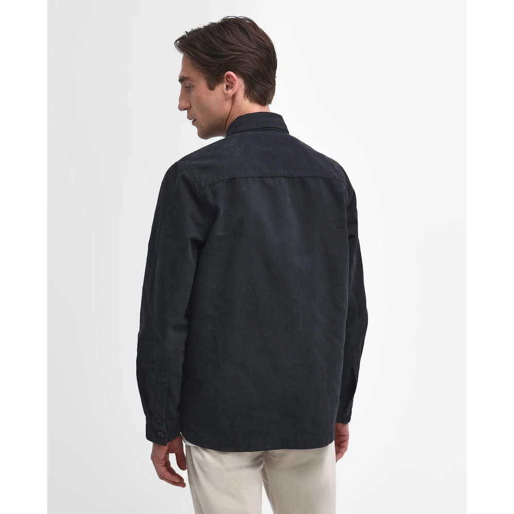 Barbour Katoenen Shirt met Lange Mouwen Black Heren