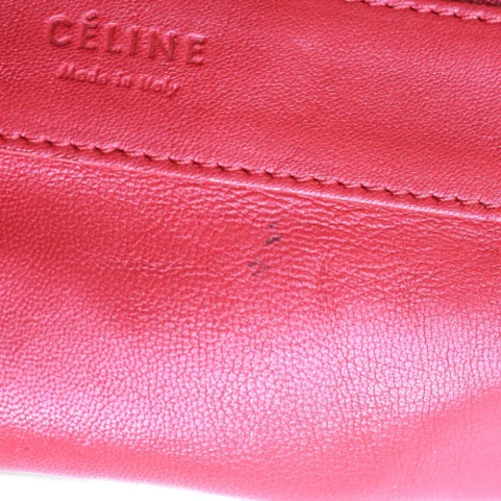 Celine Vintage Pre-owned Fabric shoulder-bags Red Dames