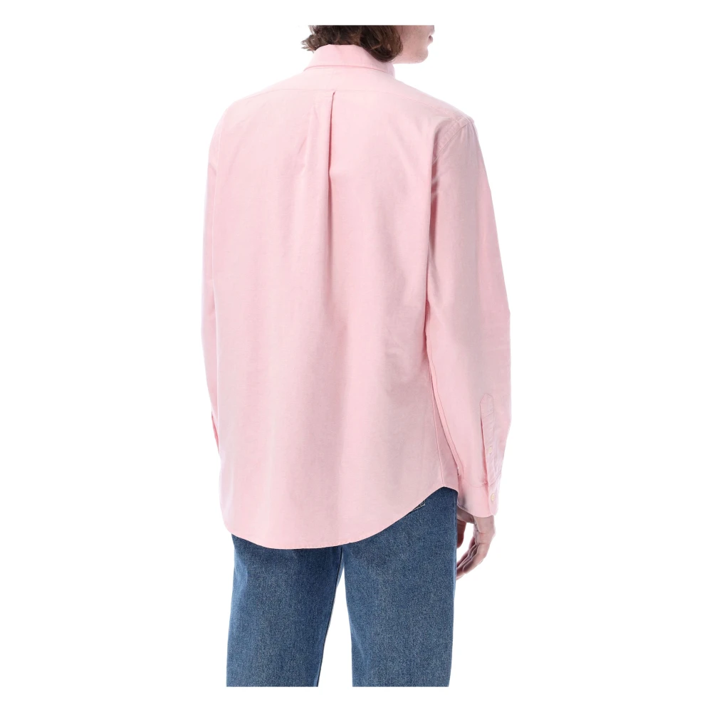 Ralph Lauren Custom Fit Overhemd Pink Heren