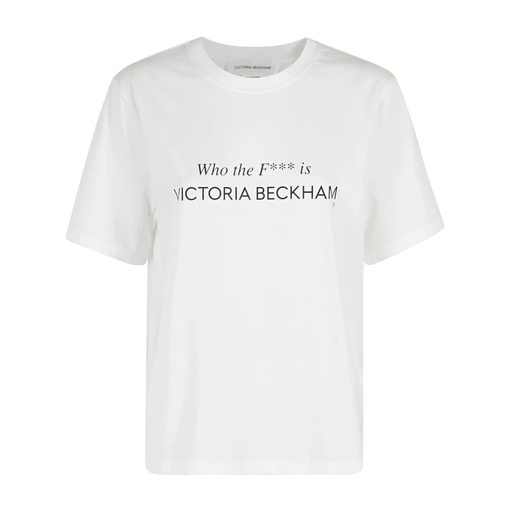 Victoria Beckham Wie is die slogan tee White Dames