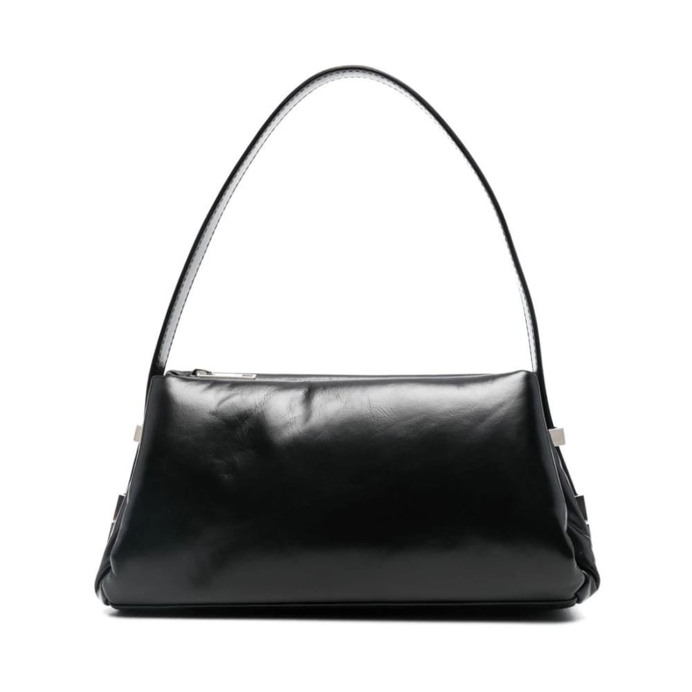 Osoi Zwarte Schoudertas Elegante Veelzijdige Stijl Black Dames