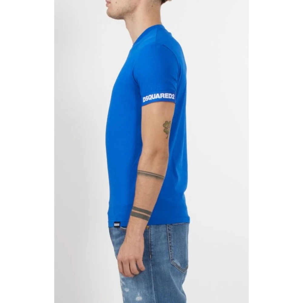 Dsquared2 Heren Ronde Hals T-Shirt Blue Heren